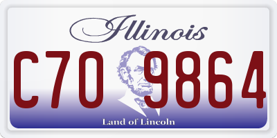 IL license plate C709864