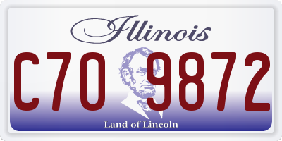 IL license plate C709872