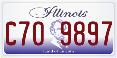 IL license plate C709897