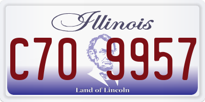 IL license plate C709957