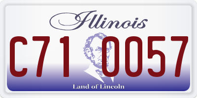 IL license plate C710057