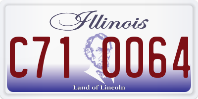 IL license plate C710064