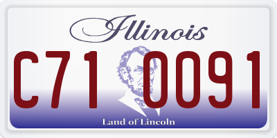 IL license plate C710091
