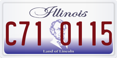 IL license plate C710115