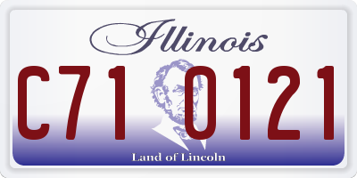 IL license plate C710121
