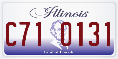 IL license plate C710131