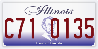 IL license plate C710135