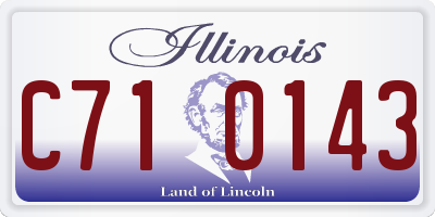 IL license plate C710143