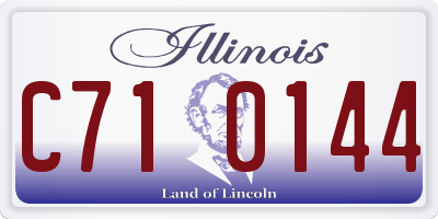 IL license plate C710144