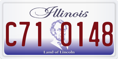 IL license plate C710148