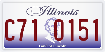 IL license plate C710151