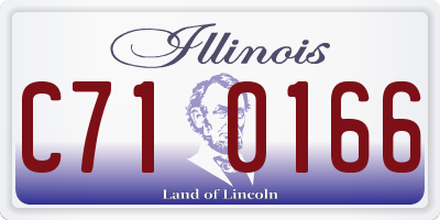 IL license plate C710166