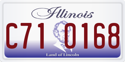 IL license plate C710168