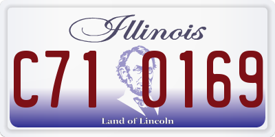 IL license plate C710169