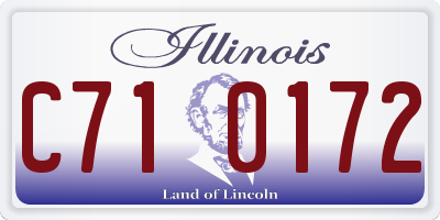 IL license plate C710172