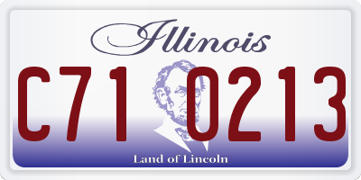IL license plate C710213