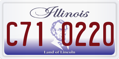 IL license plate C710220
