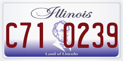 IL license plate C710239