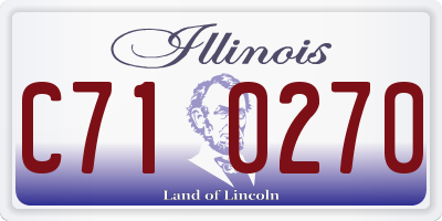 IL license plate C710270
