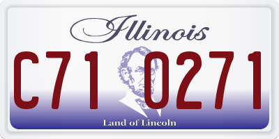 IL license plate C710271