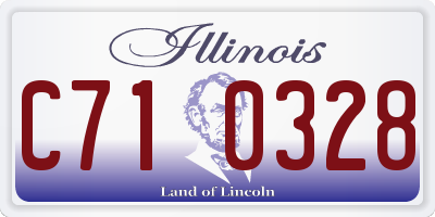 IL license plate C710328