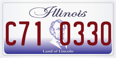 IL license plate C710330