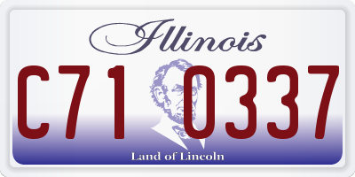 IL license plate C710337