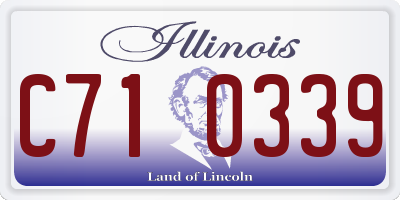 IL license plate C710339