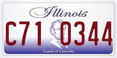 IL license plate C710344