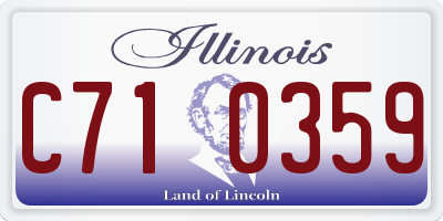 IL license plate C710359