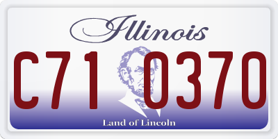 IL license plate C710370
