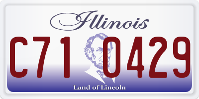 IL license plate C710429
