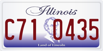IL license plate C710435