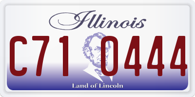IL license plate C710444