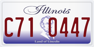 IL license plate C710447