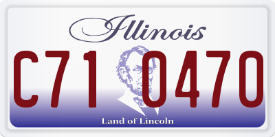 IL license plate C710470