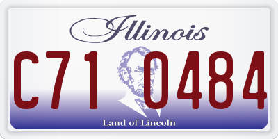 IL license plate C710484