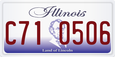 IL license plate C710506