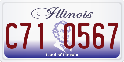 IL license plate C710567