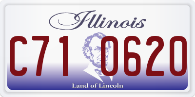 IL license plate C710620