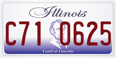IL license plate C710625