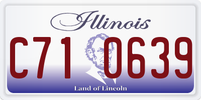 IL license plate C710639