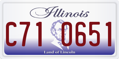 IL license plate C710651