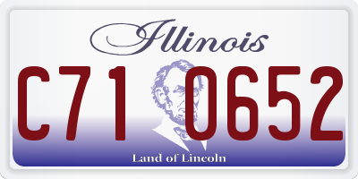 IL license plate C710652
