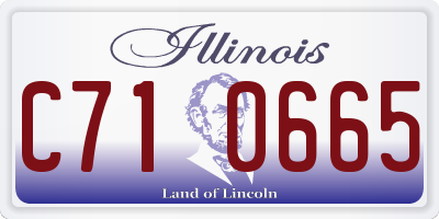 IL license plate C710665