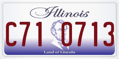 IL license plate C710713