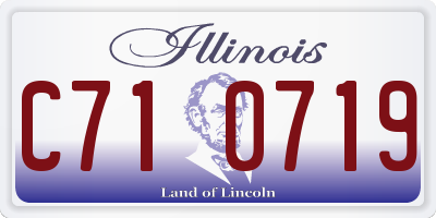 IL license plate C710719