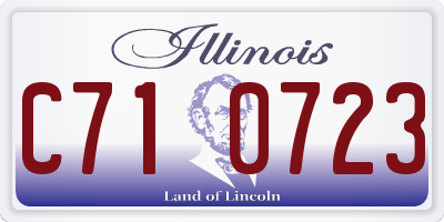 IL license plate C710723