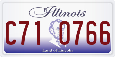 IL license plate C710766