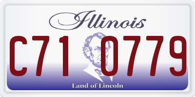 IL license plate C710779